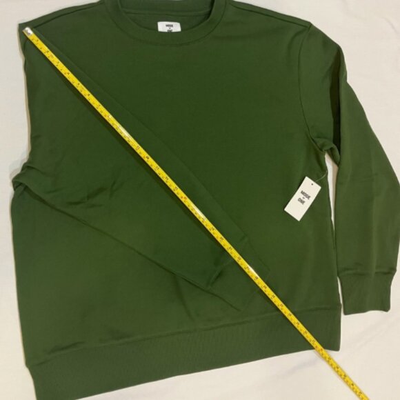 Mode of One Mens Relaxed Fit Fleece Sweatshirt Black Forest Size L - Picture 5 of 6